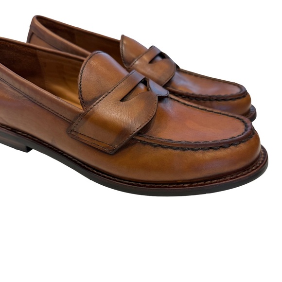POLO RALPH LAUREN Alston Mens Penny Loafers Brown Size 7 D NEW See Description - Picture 2 of 12